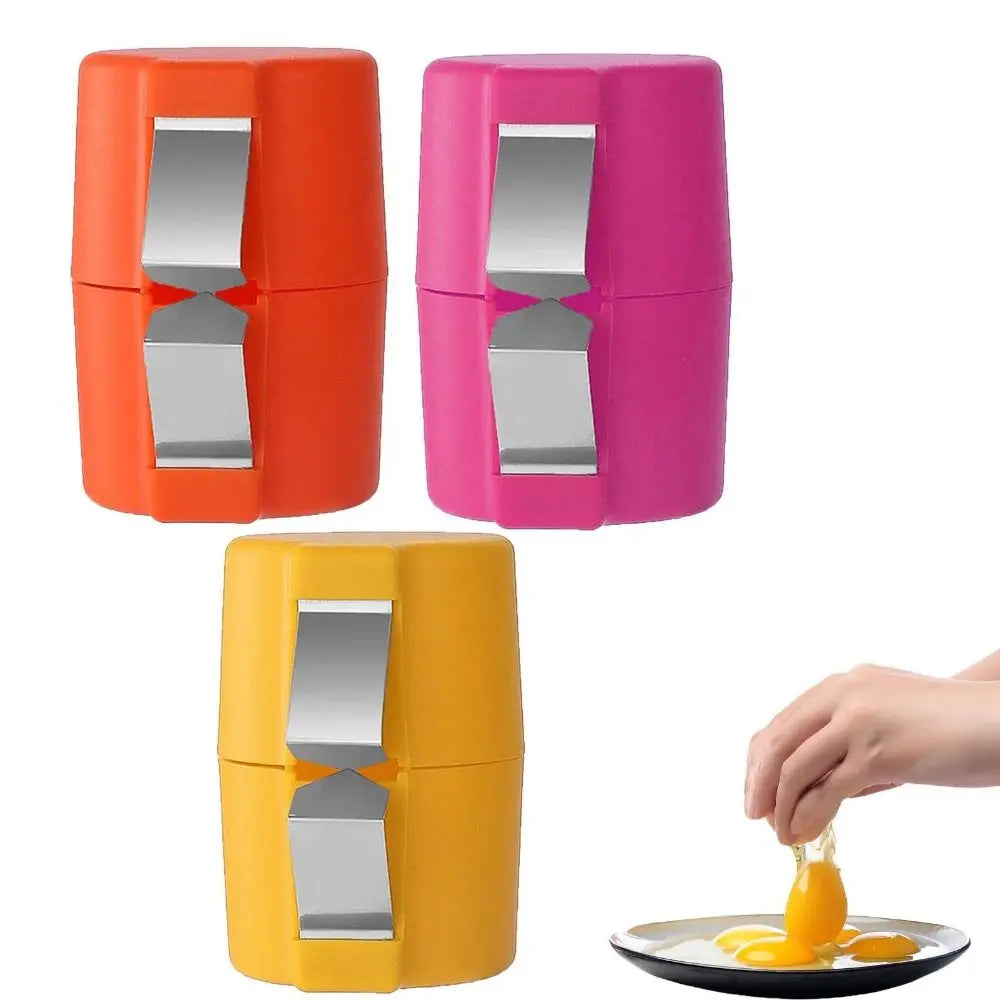 New Cute Egg Shell Opener Kitchen Baking Tool Stainless Steel Egg Opener Tool Household Eggshell Opening for Raw Eggs