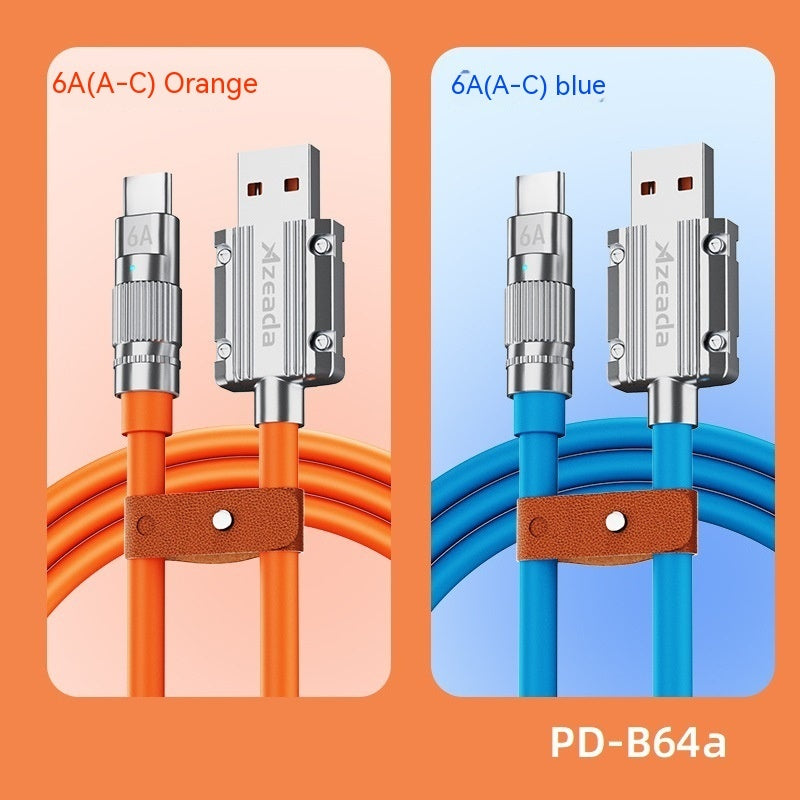 Braided Four In One Mobile Phone Charging Cable